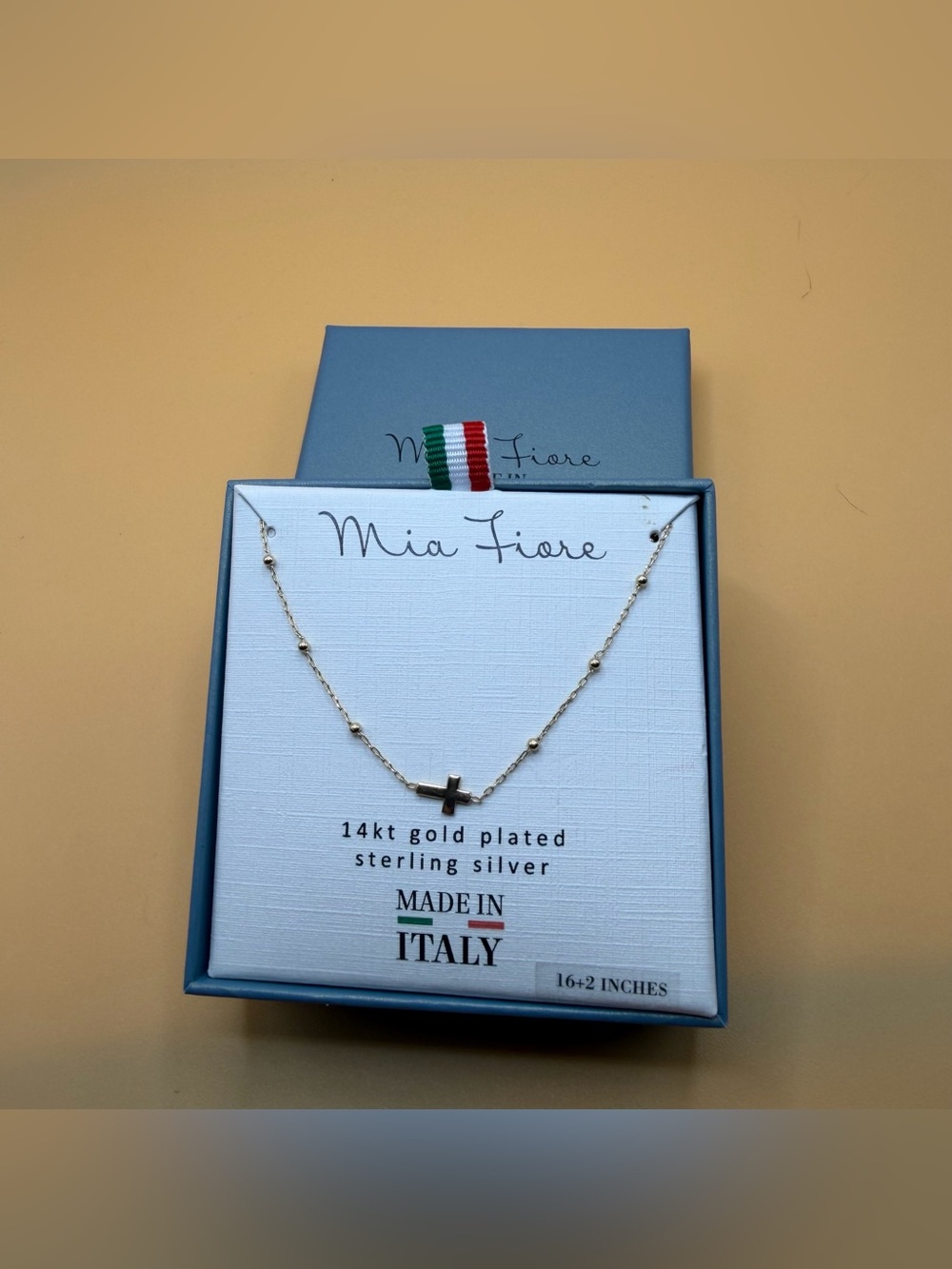 Mia Fiore 14kt Gold-Plated Cross Necklace - Gold